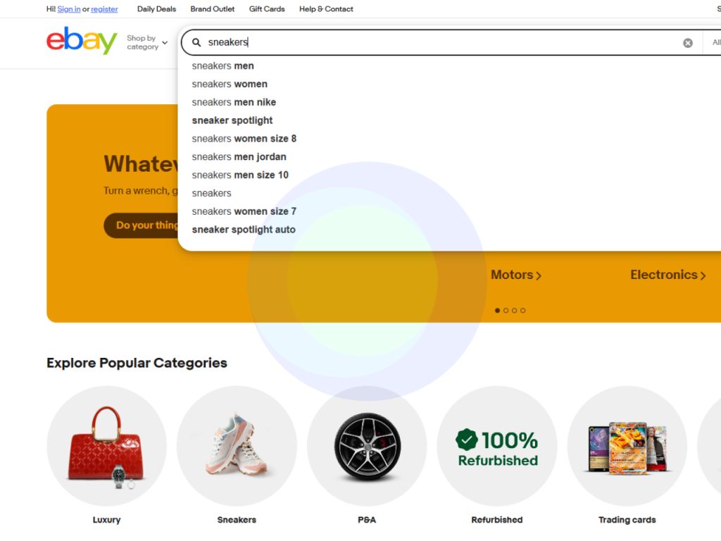 Search Bar & Internal Site Search chức năng cơ bản của website bán hàng