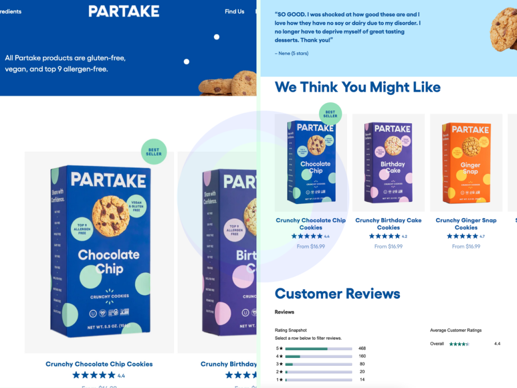 Social Proof tính năng của website bán hàng On Conversion