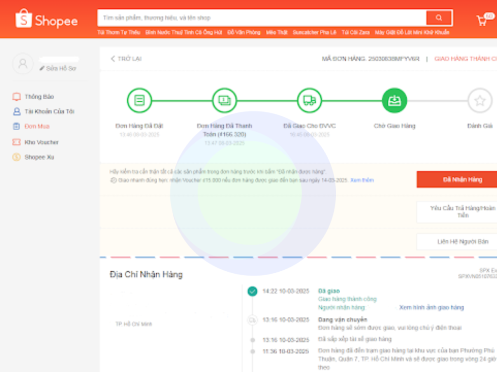 Order Tracking tính năng website TMĐT