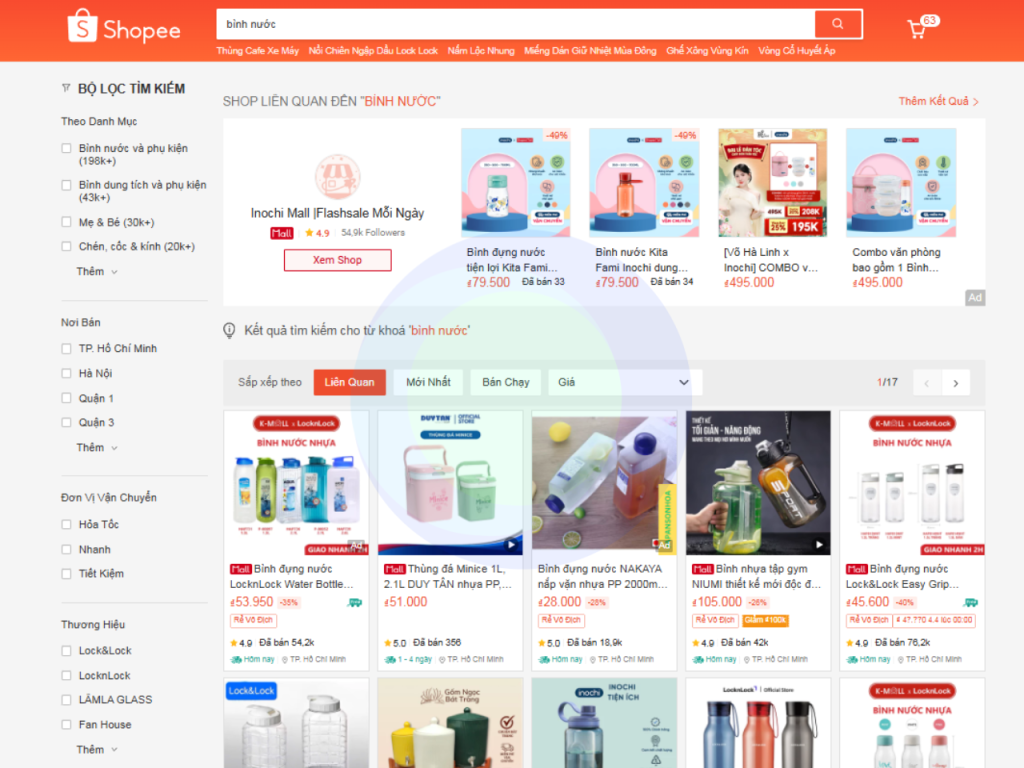 Product Filters chức năng cơ bản của website bán hàng